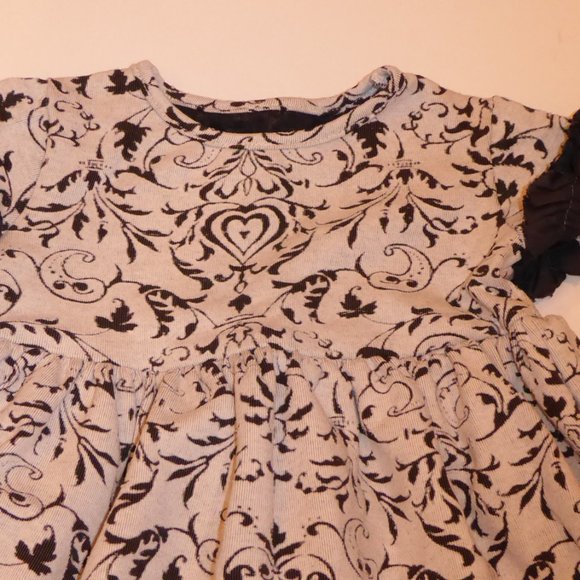 Persnickety Toddler Girl Ivory & Black Ruffled Dress Size 2 - Picture 4 of 10